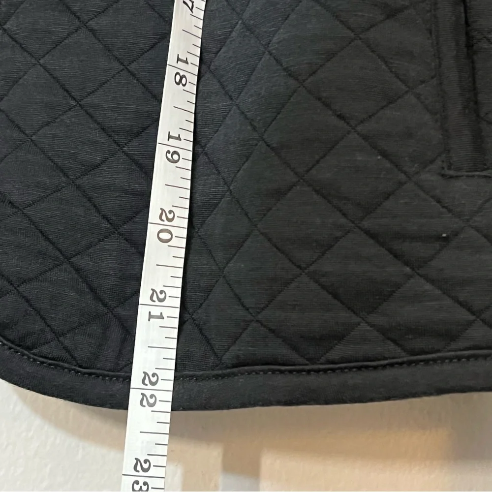 Marine Layer Corbet Black Cropped Quilted Bomber Jacket size Large - Picture 10 of 10